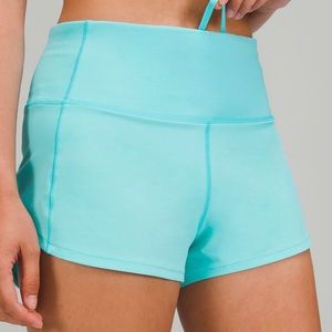 🍋NWT Lululemon Speed Up HR 2.5” Lined Electric Turquoise